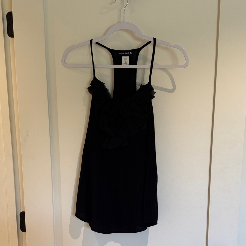 Blanc Noir Black Tank Top